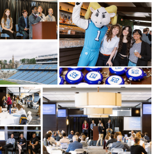A photo collage of images from the Local Journalism Researchers Workshop